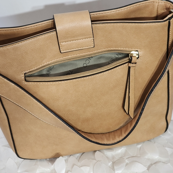 Tony Bianco bag satchel tote textured faux leather 27x23 cm NWOT - Picture 6 of 16